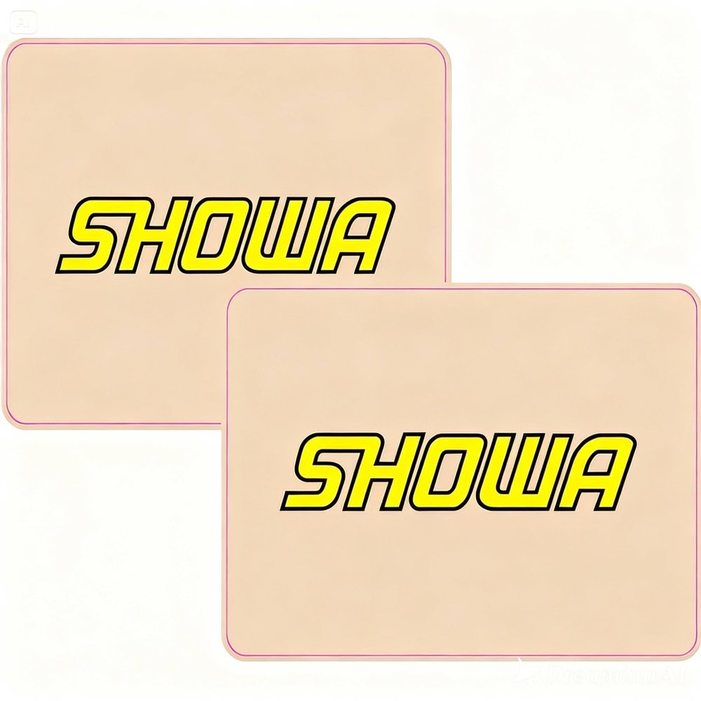 Dcor Visuals Upper Forks Decal Fork Guard Stickers Compatible with Showa (Yellow) Durable, Fade-Resistant Motorcycle Suspension Graphics