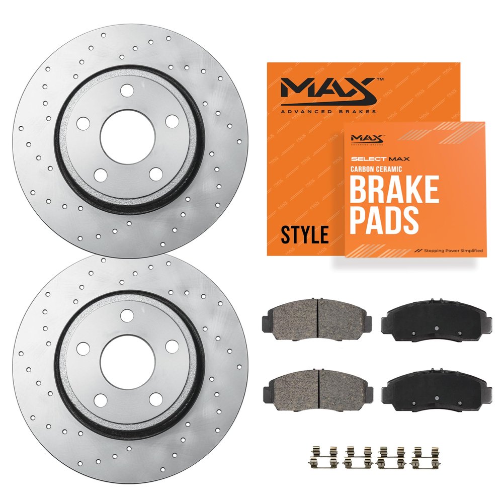 Max Advanced Brakes Front Brake Kit For Infiniti Q50