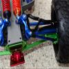 GPM For Traxxas E-Revo Brushless/Summit/Revo/Revo 3.3 Upgrade Parts Aluminum Front/Rear Anti-Clockwise Thread Link Rod? - 4Pcs Set Black view 3