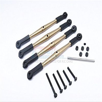 GPM For Vaterra K5 Blazer Ascender Upgrade Parts Aluminum Front Anti-Thread Tie Rod 110mm For 308mm Wheelbase - 4Pcs Set Titanium