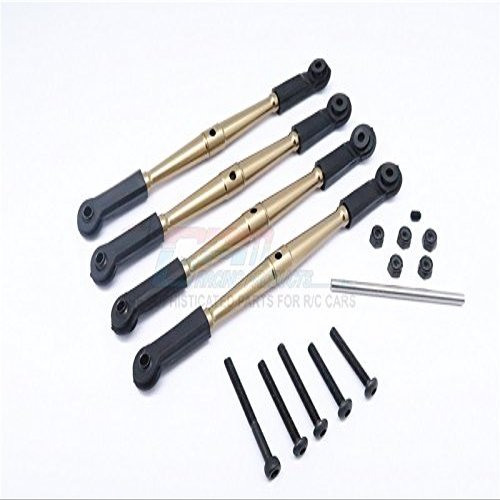GPM For Vaterra K5 Blazer Ascender Upgrade Parts Aluminum Front Anti-Thread Tie Rod 110mm For 308mm Wheelbase - 4Pcs Set Titanium