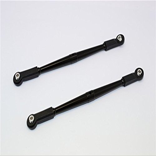 Axial Yeti (AX90026) & Yeti SCORE (AX90050, AX90068) Upgrade Parts Aluminum Rear Upper Chassis Link Parts With Plastic Ends - 1Pr Black