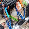 Axial Yeti (AX90026) & Yeti SCORE (AX90050, AX90068) Upgrade Parts Aluminum Rear Upper Chassis Link Parts With Plastic Ends - 1Pr Black view 2