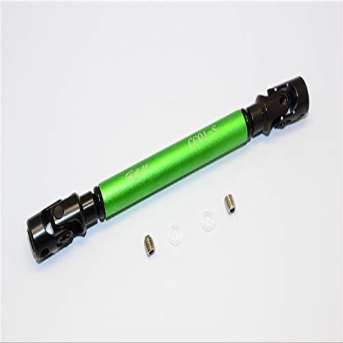 GPM For Tamiya CC01 Upgrade Parts Steel Adjustable Main Shaft With Aluminum Body (Short) - 1Pc Set Green