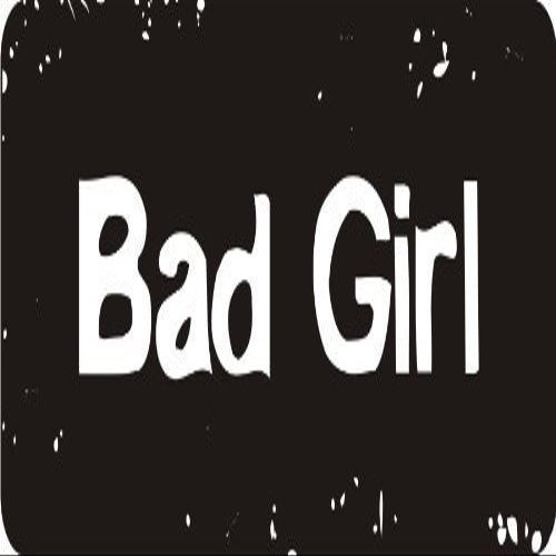 1080 Graphics 3 - Bad Girl 1 1/4" x 3" Hard Hat Biker Helmet Stickers Bs050