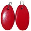 JQuad 2 Pack Jumbo Vinyl Coated RED Floating Keychain Key Floats -Made in The USA- (Red) view 1