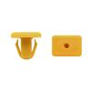 uxcell 20 Pcs Yellow Square Head Plastic Rivets Retainer Clips 12mm x 12mm x 15mm view 1
