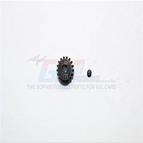 Steel#45 Motor Gear 17T - 1 Set Black