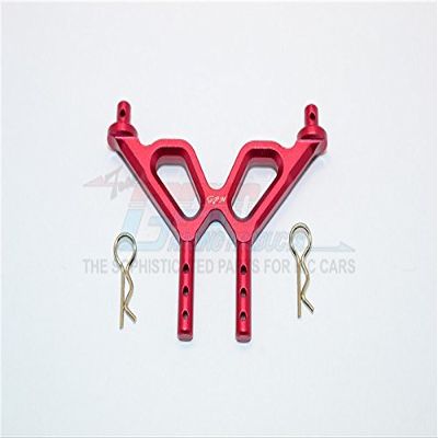 Axial Yeti Jr. SCORE Trophy Truck (AX90052) Upgrade Parts Aluminum Front Body Post And Mount - 1Pc Set Red