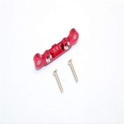 GPM For Kyosho Mini Inferno Upgrade Parts Aluminum Rear Arm Bulk (3 Deg) For Rear Gear Box With Screws - 1Pc Set Red