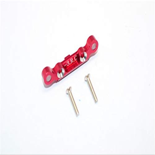 GPM For Kyosho Mini Inferno Upgrade Parts Aluminum Rear Arm Bulk (3 Deg) For Rear Gear Box With Screws - 1Pc Set Red