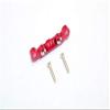 GPM For Kyosho Mini Inferno Upgrade Parts Aluminum Rear Arm Bulk (3 Deg) For Rear Gear Box With Screws - 1Pc Set Red view 1