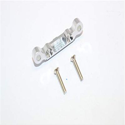GPM For Kyosho Mini Inferno Upgrade Parts Aluminum Rear Arm Bulk (3 Deg) For Rear Gear Box With Screws - 1Pc Set Silver