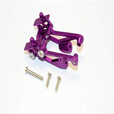 GPM For Kyosho Mini Inferno Upgrade Parts Aluminum Rear Wing Mount With Screws - 5Pcs Set Purple