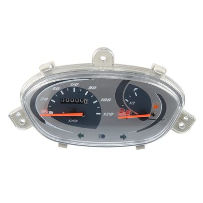 uxcell 0-120km/h Motorcycle Odometer Speedometer Meter Oil Gauge Cluster for Yamaha Jog