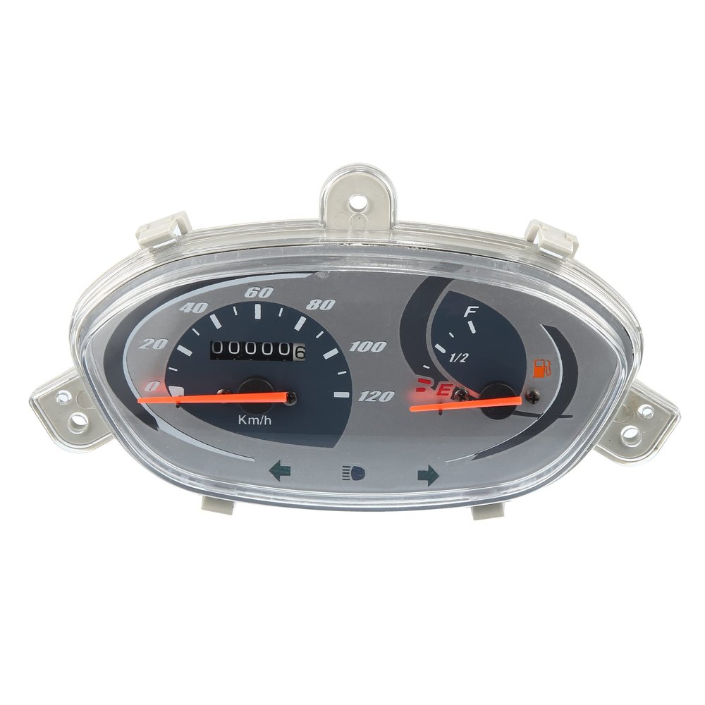 uxcell 0-120km/h Motorcycle Odometer Speedometer Meter Oil Gauge Cluster for Yamaha Jog