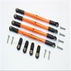 GPM For Traxxas E-Revo Brushless/Summit/Revo/Revo 3.3 Upgrade Parts Aluminum Front/Rear Anti-Clockwise Thread Link Rod? - 4Pcs Set Orange view 1