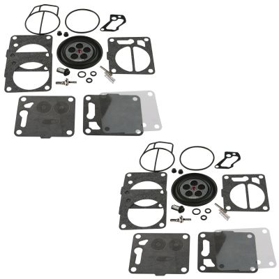 2 Pack Venom Brand Premium Rebuild Kit for Mikuni SBN Carburetors Compatible with Sea-Doo/Fits GS GSI GSX GT GTI GTS GTX HX SP SPI SPX XP & Challenger / 1800 Models