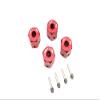 Aluminum Universal Hex Adapter 12mmx11mm - 4Pcs Set Red view 1