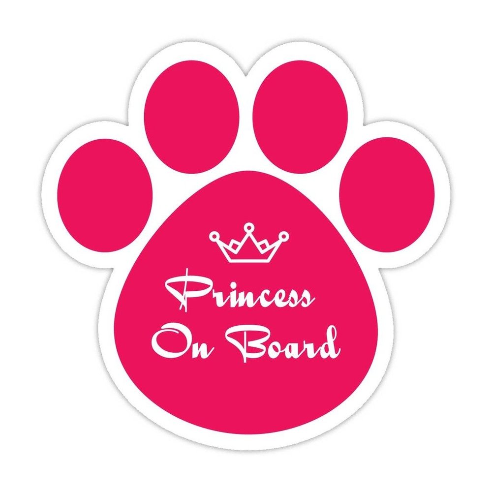 Princess On Board - Bumper Sticker Vinyl Decal Car Truck 5"X 5"