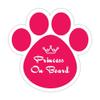 Princess On Board - Bumper Sticker Vinyl Decal Car Truck 5"X 5" view 1