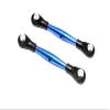 Aluminum 3mm Clockwise And Anticlockwise Turnbuckles With 12.5mm Long Plastic Ends & 5.8X3X6mm Balls (Total Length 64mm-68mm,From Hole To Hole 55mm-59mm) - 1Pr Blue view 1