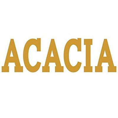 Acacia Big Greek Letter Window Sticker Decal 4 Inches Metallic Gold