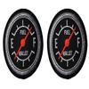 Fuel Gauge Round Fuel Wallet Gas Gauge [Iron on 3.0 Inch Biker Patch] 2 Piece for Vest, Jackets, Pack Backs, Hats, Tactical Gears view 1