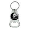 GRAPHICS & MORE Once a Marine Always a Marine USMC Black White Officially Licensed Keychain with Bottle Cap Opener view 1