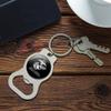 GRAPHICS & MORE Once a Marine Always a Marine USMC Black White Officially Licensed Keychain with Bottle Cap Opener view 2