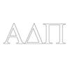 Alpha Delta Pi Greek Letter Window Sticker Decal view 1