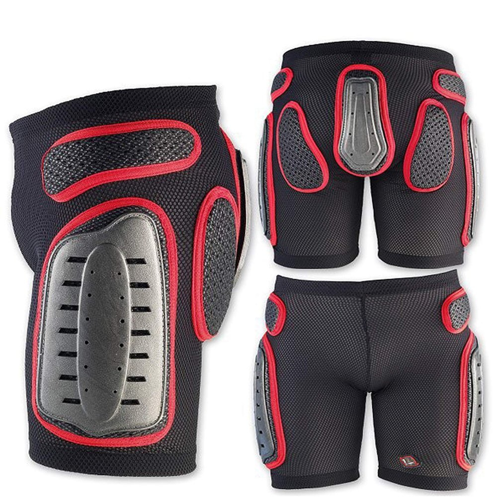 UFO PLAST PI09126 Made in Italy Plastic Padded Shorts/Size: XXL/Color: B/R
