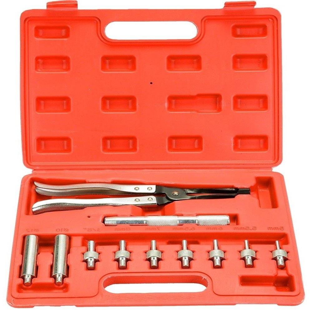 11pcs Auto Valve Stem Seal Plier Seating Pliers Remover Installer Tool Kit Set