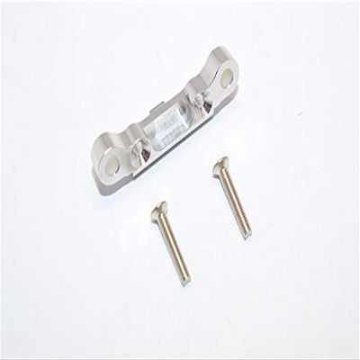 GPM For Kyosho Mini Inferno Upgrade Parts Aluminum Rear Arm Bulk (1 Deg) For Rear Gear Box With Screws - 1Pc Set Silver