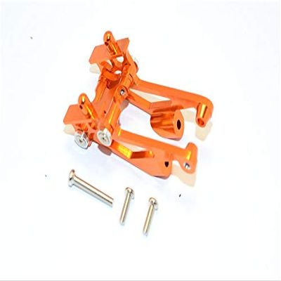 GPM For Kyosho Mini Inferno Upgrade Parts Aluminum Rear Wing Mount With Screws - 5Pcs Set Orange