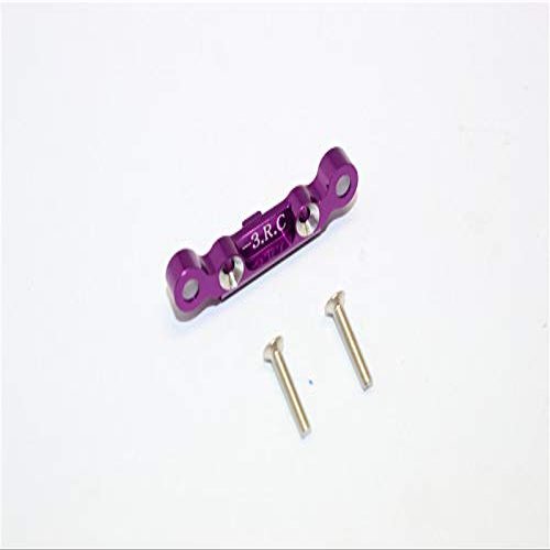 GPM For Kyosho Mini Inferno Upgrade Parts Aluminum Rear Arm Bulk (3 Deg) For Rear Gear Box With Screws - 1Pc Set Purple