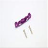 GPM For Kyosho Mini Inferno Upgrade Parts Aluminum Rear Arm Bulk (3 Deg) For Rear Gear Box With Screws - 1Pc Set Purple view 1