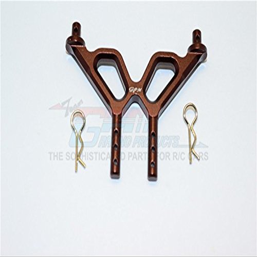 Axial Yeti Jr. SCORE Trophy Truck (AX90052) Upgrade Parts Aluminum Front Body Post And Mount - 1Pc Set Brown