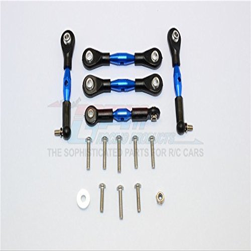 Axial Yeti Jr. SCORE Trophy Truck (AX90052) / Yeti Jr. Maverick (AXI90069) Upgrade Parts Aluminum Tie Rods - 5Pcs Set Blue