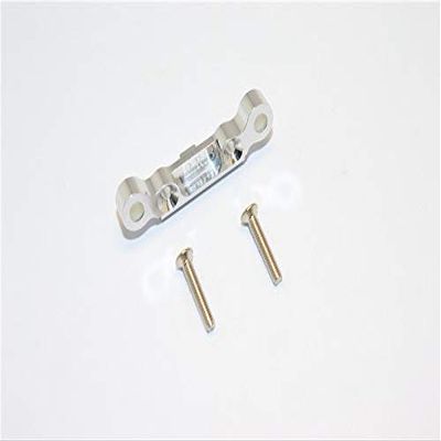GPM For Kyosho Mini Inferno Upgrade Parts Aluminum Rear Arm Bulk (2 Deg) For Rear Gear Box With Screws - 1Pc Set Silver