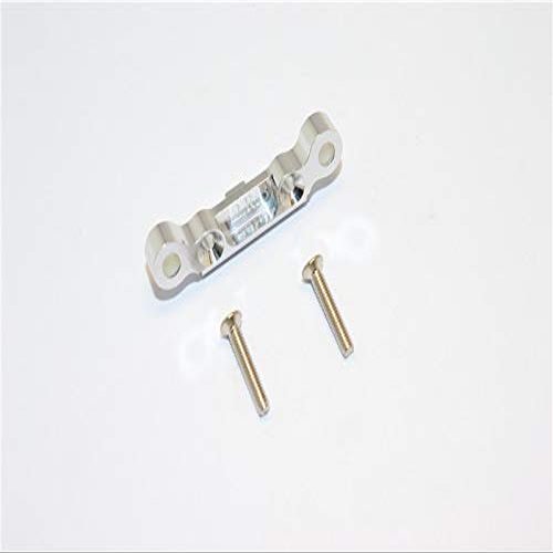 GPM For Kyosho Mini Inferno Upgrade Parts Aluminum Rear Arm Bulk (2 Deg) For Rear Gear Box With Screws - 1Pc Set Silver