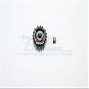 Steel#45 Motor Gear 20T - 1 Set Black view 2