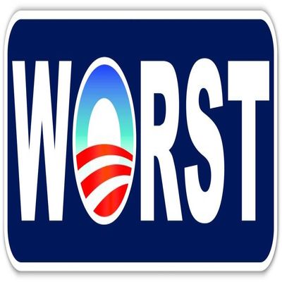 Anti-Obama Worst Vinyl Decal Bumper Sticker