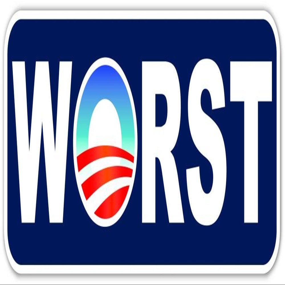 Anti-Obama Worst Vinyl Decal Bumper Sticker