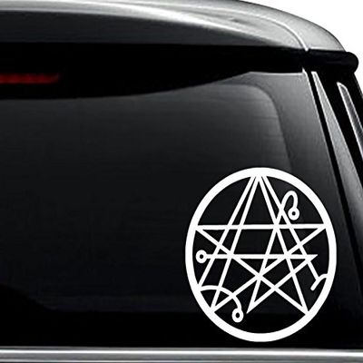 Necronomicon Goddess Wiccan Decal Sticker For Use On Laptop, Helmet, Car, Truck, Motorcycle, Windows, Bumper, Wall, and Decor Size- [8 inch] / [20 cm] Tall / Color- Gloss White