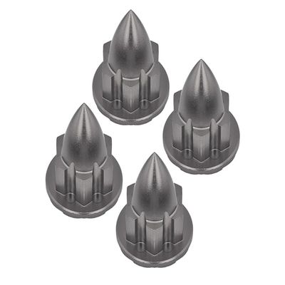 Aluminum 22mm Wheel Cone Locker for Traxxas 1:5 X Maxx 6S / X Maxx 8S / XRT 8S / 1:6 Funco Pro Scale Sand Car Upgrades - 4Pc Set Gray Silver