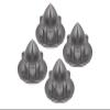 Aluminum 22mm Wheel Cone Locker for Traxxas 1:5 X Maxx 6S / X Maxx 8S / XRT 8S / 1:6 Funco Pro Scale Sand Car Upgrades - 4Pc Set Gray Silver view 1