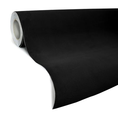 VVIVID Black Felt Matte Suede Vinyl Wrap Sheet Rolls (10ft x 52 Inch)