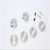 Aluminum Hex Adapter From 12mm Convert To 17mm With 7mm Thickness - 2Pcs Set Silver view 1
