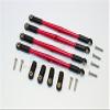GPM For Traxxas E-Revo Brushless/Summit/Revo/Revo 3.3 Upgrade Parts Aluminum Front/Rear Anti-Clockwise Thread Link Rod? - 4Pcs Set Red view 1